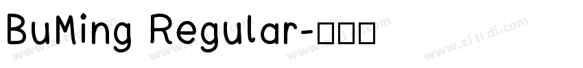 BuMing Regular字体转换